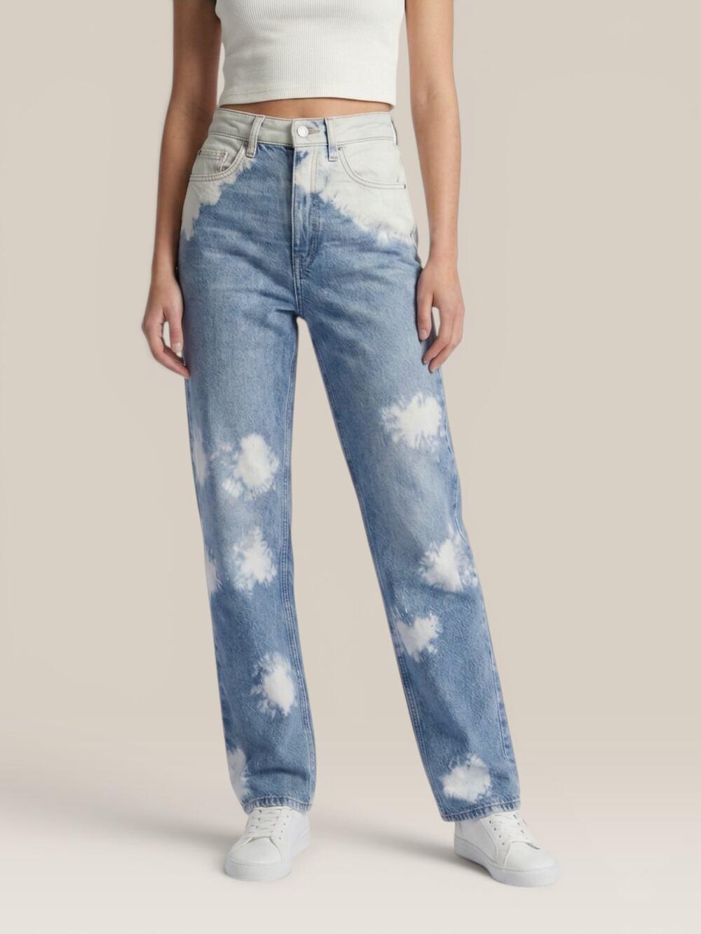 NWT PacSun '90s Boyfriend Jeans Hurricane Bleach Wash 23 Tall